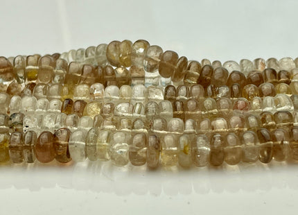 5-8 mm Natural Smooth Rondelle Imperial Topaz 8 inches Strand #4292