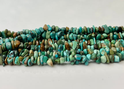 7-8 mm Natural Turquoise Gemstone Beads Irregular Chips