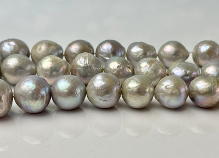 14-17.5 mm Graduated Gray Baroque/Edison Freshwater Pearl Beads #1050