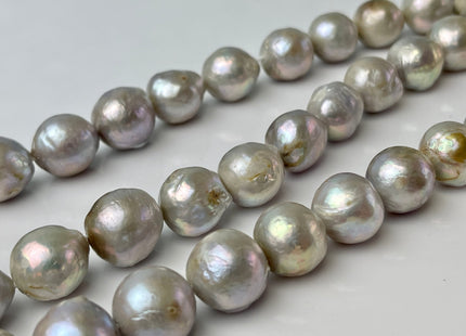 14-17.5 mm Graduated Gray Baroque/Edison Freshwater Pearl Beads #1050