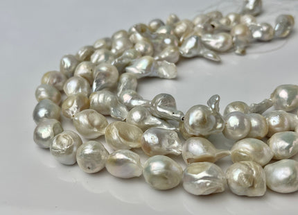 10-11 mm Natural White Teardrop Baroque Freshwater Pearl C Grade #P2346