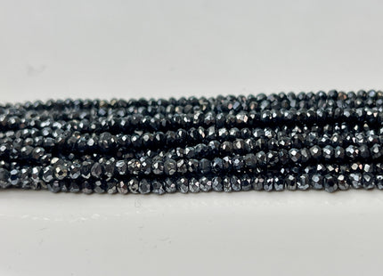 2x2.5-3 mm Faceted Rondelle Terahertz Gemstone Beads 13 Inches Strand #4312