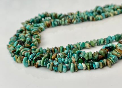 7-8 mm Natural Turquoise Gemstone Beads Irregular Chips