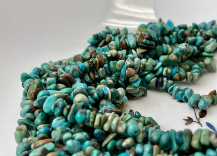 7-8 mm Natural Turquoise Gemstone Beads Irregular Chips