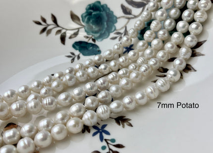 7x8-10 mm Or 7x10-12 mm Natural White Baroque Freshwater Pearl Cultured Baroque Pearl Natural White Edison Baroque Freshwater Pearls #1444