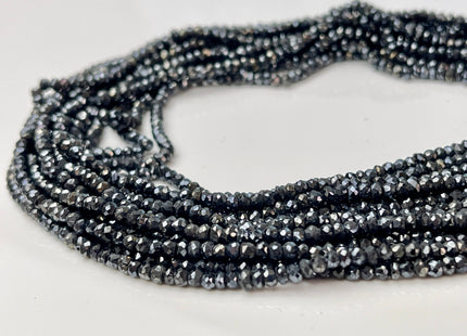 2x2.5-3 mm Faceted Rondelle Terahertz Gemstone Beads 13 Inches Strand #4312