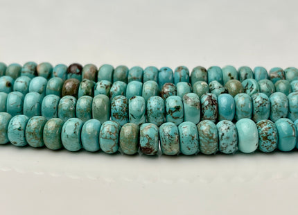 5x8 mm Smooth Rondelle Turquoise Gemstone Beads Green Blue And Brown Loose Beads #4315