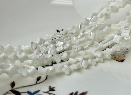 6mm 8mm 10mm 12mm Four Leaf Clover Shape Natural Mother of Pearl Gemstone Beads Genuine MOP Gemstones Loose Beads 15.5 Inches Strand #4330