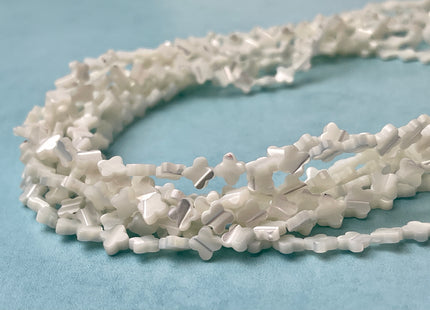 6mm 8mm 10mm 12mm Four Leaf Clover Shape Natural Mother of Pearl Gemstone Beads Genuine MOP Gemstones Loose Beads 15.5 Inches Strand #4330