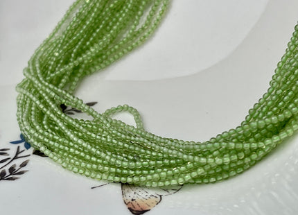 2 mm AAA Natural Color Smooth Round Peridot Gemstone Beads Genuine Natural Green Peridot Beads 15.5 Inches Strand #4335