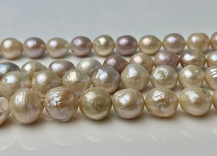 9-12 mm Natural Pink Baroque Freshwater Pearl Beads Genuine Pink Edison Baroque Pearls #P2354