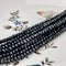 2x3mm 4x6mm AAA Natural Color Faceted Rondelle Black spinel Gemstone Beads Top Quality Micro Faceted Spinel Gemstone Loose Beads # 2451