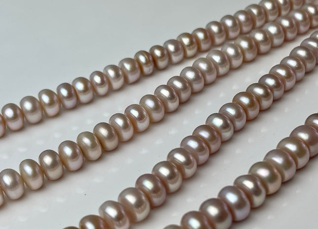 8-9 mm AA Natural Pink Color Round Button Freshwater Pearl Beads Genuine Freshwater Button Pearls #1611