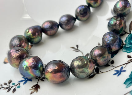 13-16 mm AA Peacock Baroque Freshwater Pearl Beads Peacock Jumbo Baroque Edison Pearls Rare Peacock Baroque Freshwater Pearls #1479