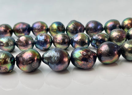 13-16 mm AA Peacock Baroque Freshwater Pearl Beads Peacock Jumbo Baroque Edison Pearls Rare Peacock Baroque Freshwater Pearls #1479