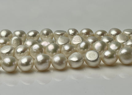 10-12 mm AAA High Quality Potato Nugget Freshwater Pearl Beads Natural White High Luster Genuine Freshwater Pearls #1034