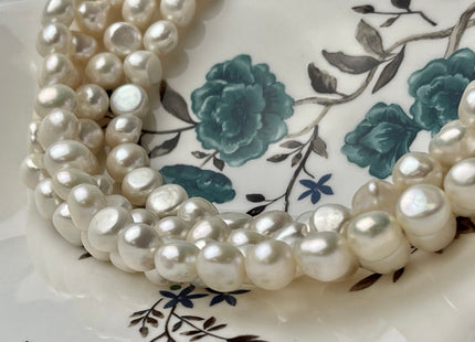 10-12 mm AAA High Quality Potato Nugget Freshwater Pearl Beads Natural White High Luster Genuine Freshwater Pearls #1034