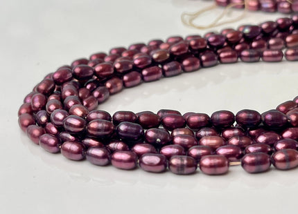 3.5x5.5 mm Mulberry Color Rice / Oval Freshwater Pearls Genuine Freshwater Pearl Beads Freshwater Seed Pearls #P2382