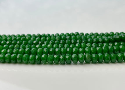BEST DEAL 4x6 mm Faceted Rondelle Aventurine Green Color Agate Gemstone Beads Genuine Agate Gemstone Loose Beads 14 Inches Strand #2773