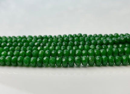 BEST DEAL 4x6 mm Faceted Rondelle Aventurine Green Color Agate Gemstone Beads Genuine Agate Gemstone Loose Beads 14 Inches Strand #2773