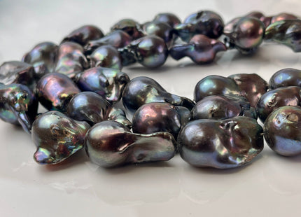 15x20-18x30 mm AAA Rare HUGE Baroque Freshwater Pearl Beads Genuine Peacock Freshwater Baroque Pearls #P2388