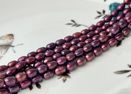 3.5x5.5 mm Mulberry Color Rice / Oval Freshwater Pearls Genuine Freshwater Pearl Beads Freshwater Seed Pearls #P2382