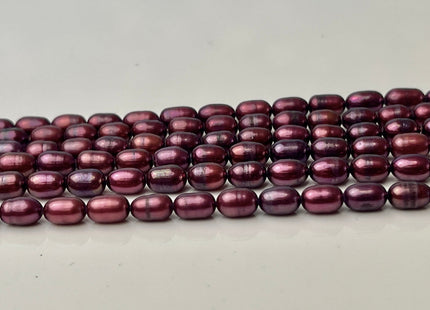 3.5x5.5 mm Mulberry Color Rice / Oval Freshwater Pearls Genuine Freshwater Pearl Beads Freshwater Seed Pearls #P2382