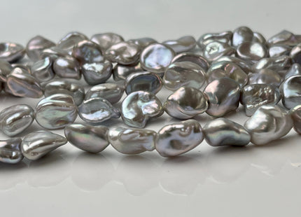 10mm AAAAA Gray W/Pink Luster Keshi Nugget Freshwater Pearl Beads Very Rare Super High Luster Genuine Keshi Pearls #P2397