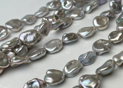 10mm AAAAA Gray W/Pink Luster Keshi Nugget Freshwater Pearl Beads Very Rare Super High Luster Genuine Keshi Pearls #P2397
