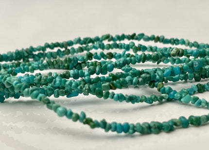 2 mm Tiny Natural Green Turquoise Gemstone Beads Irregular Chips Shape Turquoise Beads 16 Inches Strand #4391
