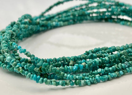 2 mm Tiny Natural Green Turquoise Gemstone Beads Irregular Chips Shape Turquoise Beads 16 Inches Strand #4391