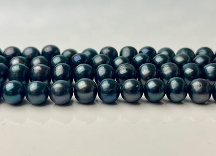7.5-8 mm 9-9.5 mm AA Prussian Blue Color Semi-Round / Potato Freshwater Pearls, Genuine Freshwater Pearl Beads #1191