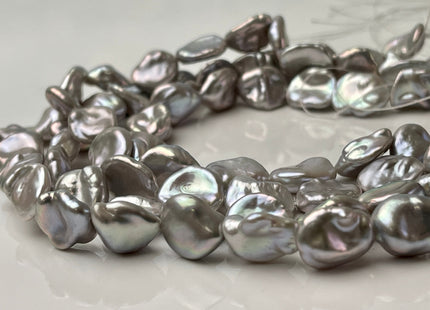 10mm AAAAA Gray W/Pink Luster Keshi Nugget Freshwater Pearl Beads Very Rare Super High Luster Genuine Keshi Pearls #P2397