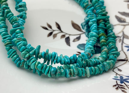 2-5x8-10 mm All Natural Bright Blue Green Turquoise Gemstone Beads Good Quality Small Chips Genuine Natural Turquoise Beads #3006