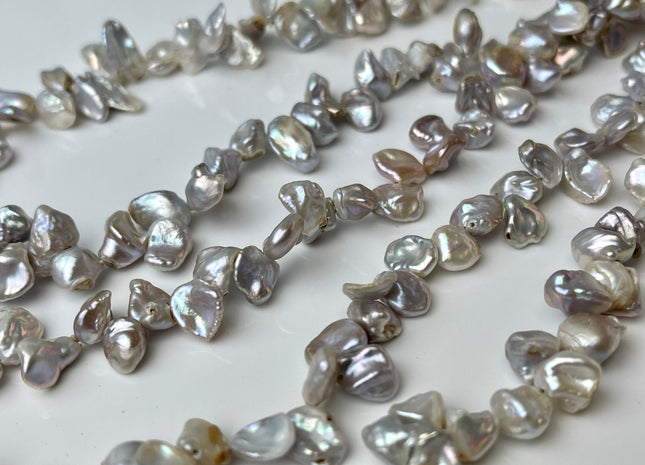 7x8 mm Rare Natural Grayish Pink Keshi Freshwater Pearl Bead Genuine Natural Mauve Pink Freshwater Keshi Pearls B Grade #P2421