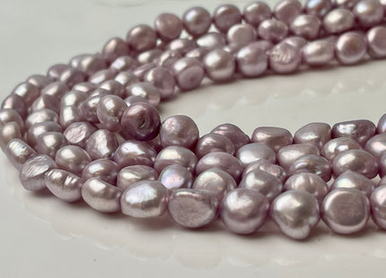 8 mm AA Rare Lilac Color Potato Nugget Freshwater Pearl Beads Genuine High Luster Lavender Color Freshwater Potato Pearls  #P2428