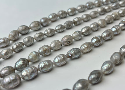 7x10 mm AA Silver Gray Faceted Rice/Oval Freshwater Pearl Beads Limited Edition Genuine Faceted Rice Pearl 36 Beads #P2430