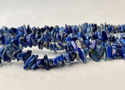 5x10-11 mm Natural Dark Blue Lapis Gemstone Beads Irregular Chips Shape #4394