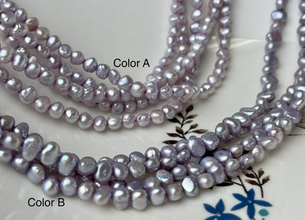 3x5 mm AAA Rare Lilac Color Potato Nugget Freshwater Pearl Beads Genuine High Luster Lavender Color Freshwater Tiny Seed Pearls #P2433