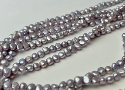3x5 mm AAA Rare Lilac Color Potato Nugget Freshwater Pearl Beads Genuine High Luster Lavender Color Freshwater Tiny Seed Pearls #P2433