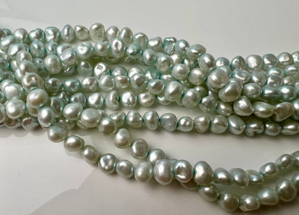 6-7 mm AAA Aqua Blue Green Color Freshwater Nugget Keshi Pearl Beads Genuine High Luster Keshi Freshwater Pearls #P2460