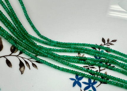 2.5 mm AAA Faceted Rondelle Tiny Green Strawberry Quartz Gemstone Beads Genuine Gemstone Loose Beads 13 Inches Strand #4410