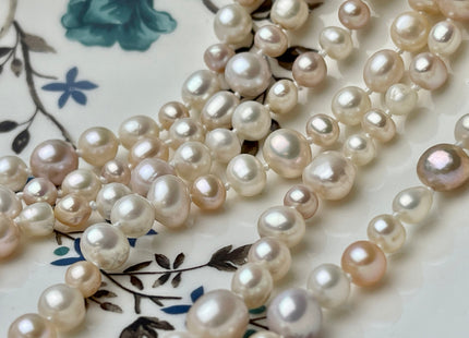 72 Inches 5-8 mm AAA Natural Mixed White Pink Potato Freshwater Pearl Necklace Bridal Pearl Necklace Genuine Pearl Long Necklaces #P2467