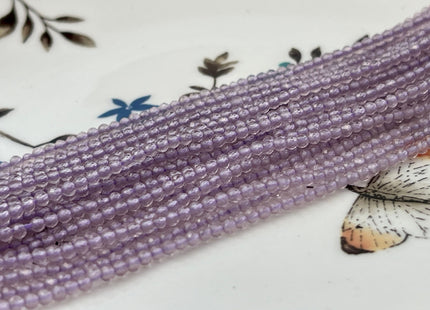 2 mm Faceted Round Tiny Pink Amethyst Gemstone Beads Genuine Natural Amethyst Loose Beads 12.5 Inches Strand #4414