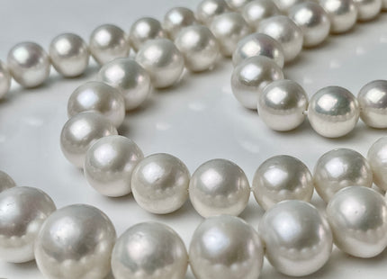 11-16 mm AAAAA Jumbo Size Freshwater Baroque Edison Pearl Beads Genuine Super High Luster Natural White Round Edison Pearls #P2208