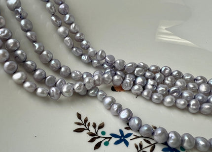 6-7 mm AA Rare Lilac Color Keshi Freshwater Pearl Beads Genuine High Luster Lavender Color Freshwater Keshi Nugget Pearls #P2449