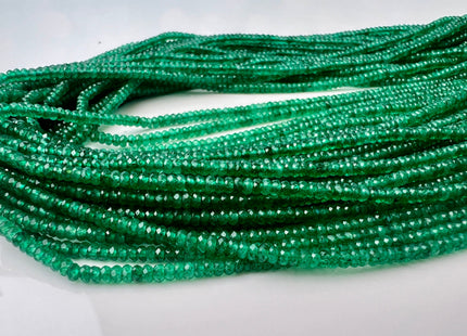 2.5 mm AAA Faceted Rondelle Tiny Green Strawberry Quartz Gemstone Beads Genuine Gemstone Loose Beads 13 Inches Strand #4410