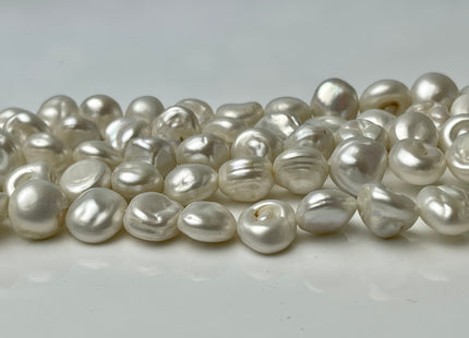 10-12 mm Natural White Keshi Freshwater Pearls Beads Genuine Natural Keshi Pearl #P2489