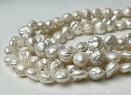 10-12 mm Natural White Keshi Freshwater Pearls Beads Genuine Natural Keshi Pearl #P2489