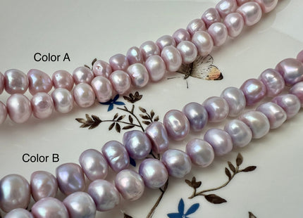 9-10 mm Rare Lavender Pink Color Irregular Potato Freshwater Pearl Beads Genuine High Luster Lavender Pearls 50 Beads #P2498